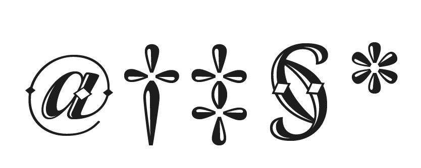 basic editorial glyphs