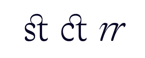 discretionary ligatures