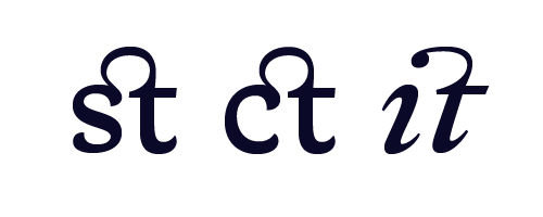 discretionary ligatures