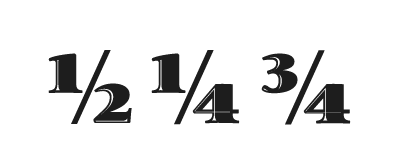 standard fractions
