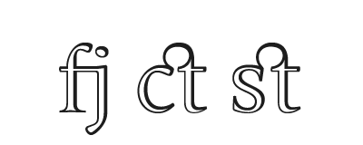 discretionary ligatures