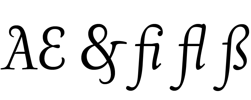 standard ligatures