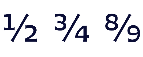 Extended fractions