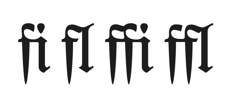 Standard Ligatures