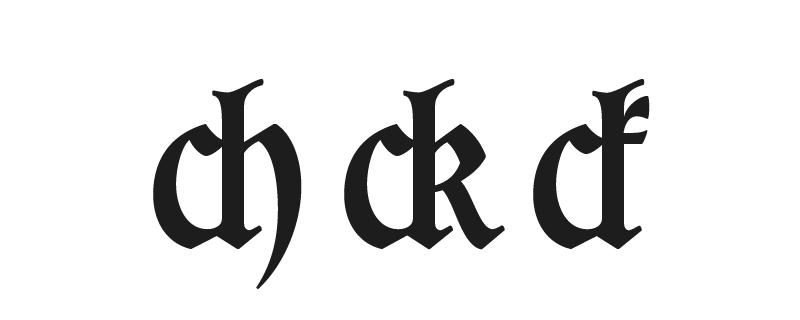 Old German ligatures