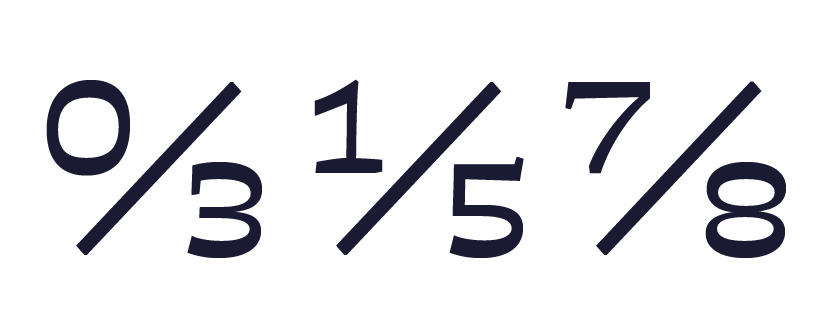 Extended fractions