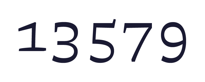 Tabular old style figures