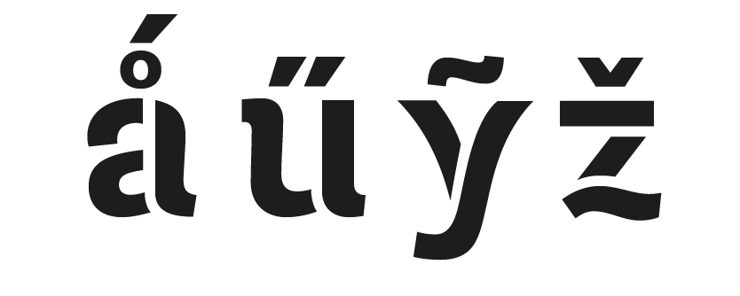 Extended diacritics