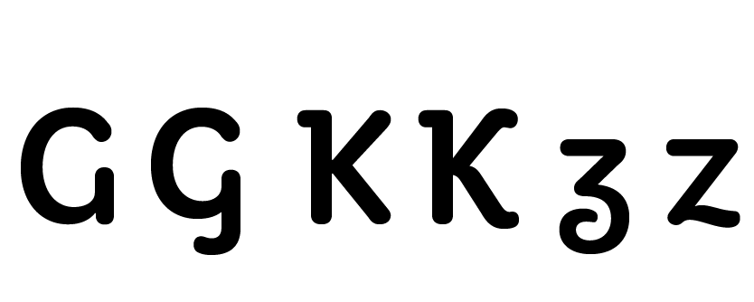 alternate glyphs