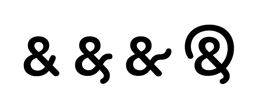 cool ampersands