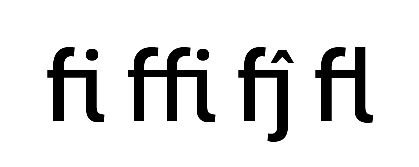 standard ligatures