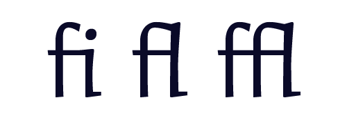 standard ligatures